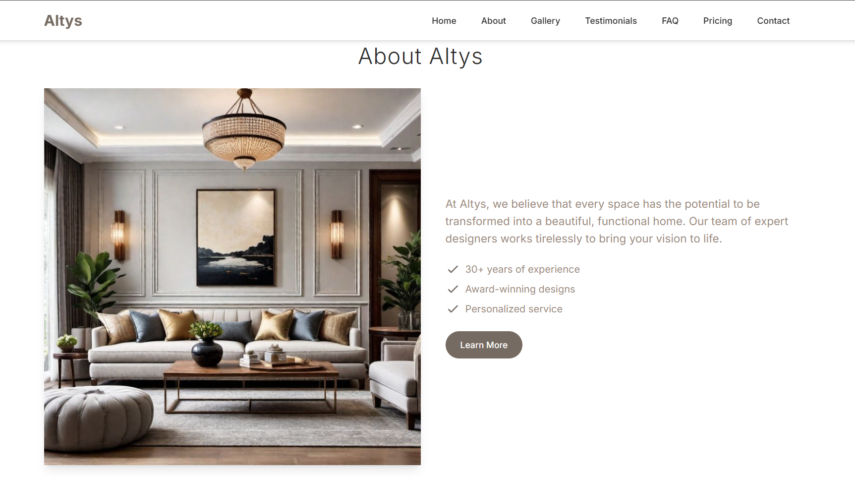 Altys Group Website