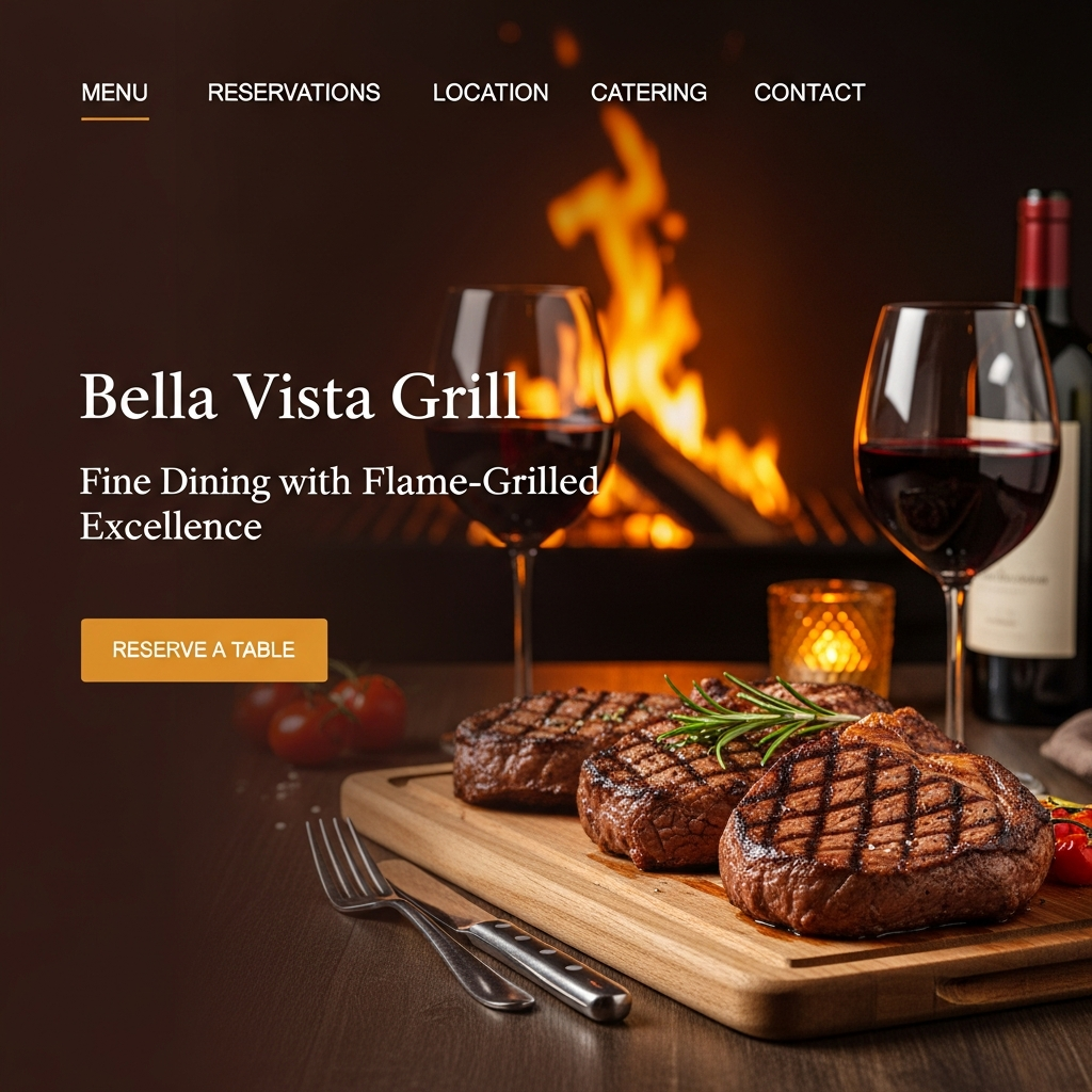Bella Vista Grill Website