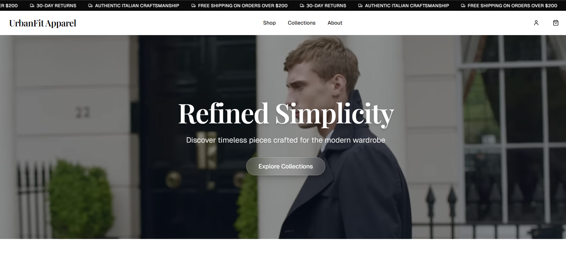 UrbanFit Apparel Website